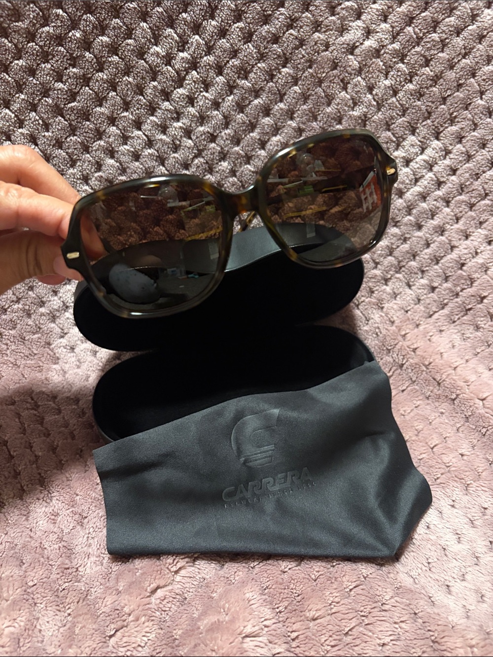 Carrera Tortoiseshell Frame Sunglasses with Brown Lenses